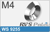 RVS  Sluitring Ws 9255 M4